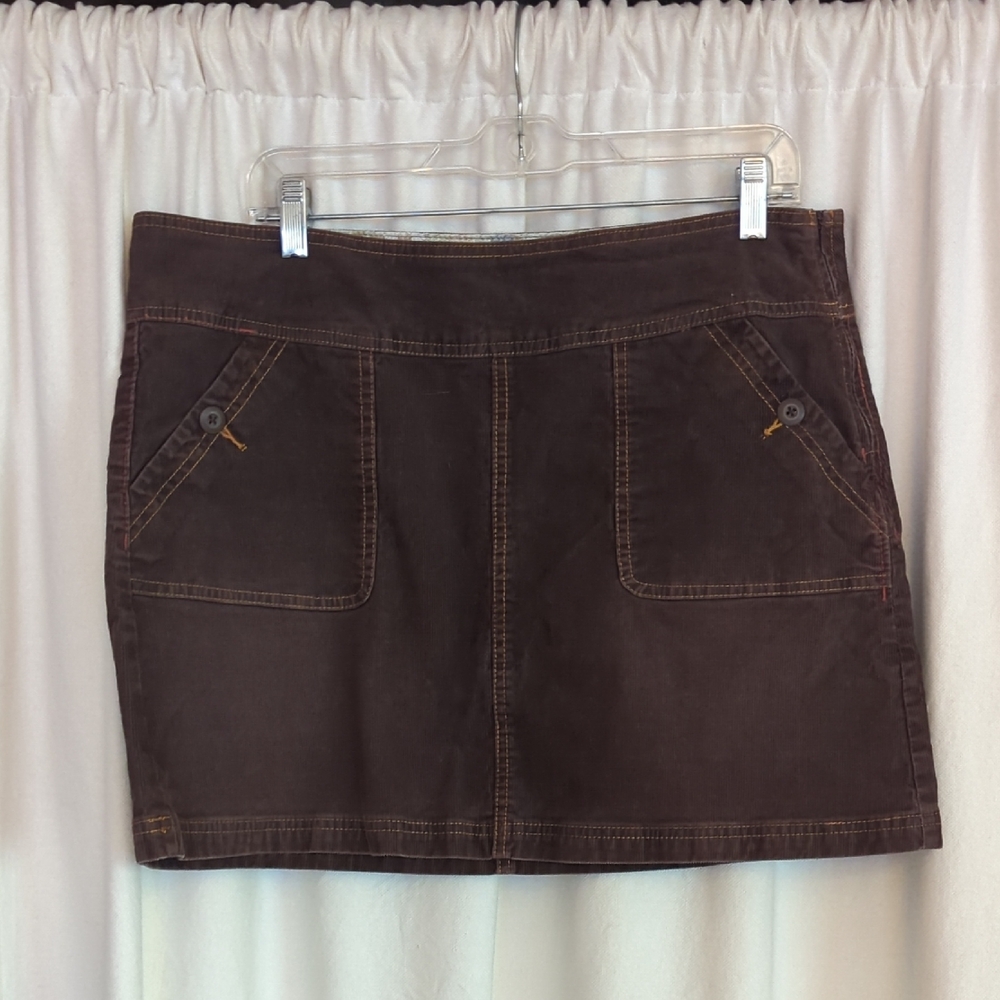 Prana Chocolate Mini Skirt